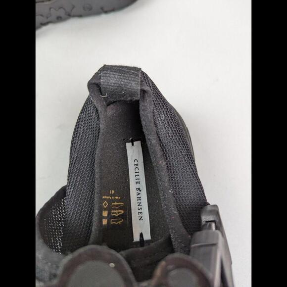 [SOLD] CECILIE BAHNSEN Womens Sz US 11 'GITTE' Black Mary Jane Sneakers Flat 41 - Picture 7 of 12